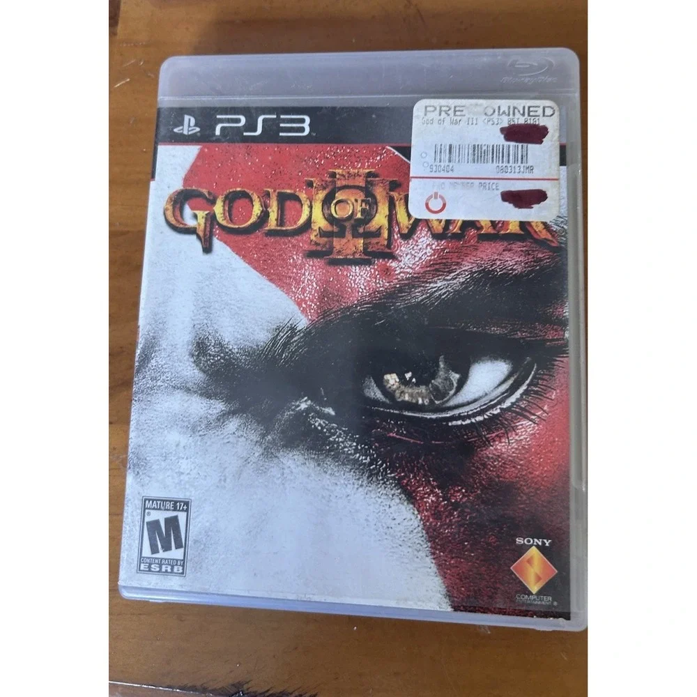 God of War III (Sony PlayStation 3 PS3 2010). Game Disc, Manual and Case